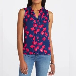 41 Hawthorn | Sleeveless Ruffle Neck Orlee Blouse